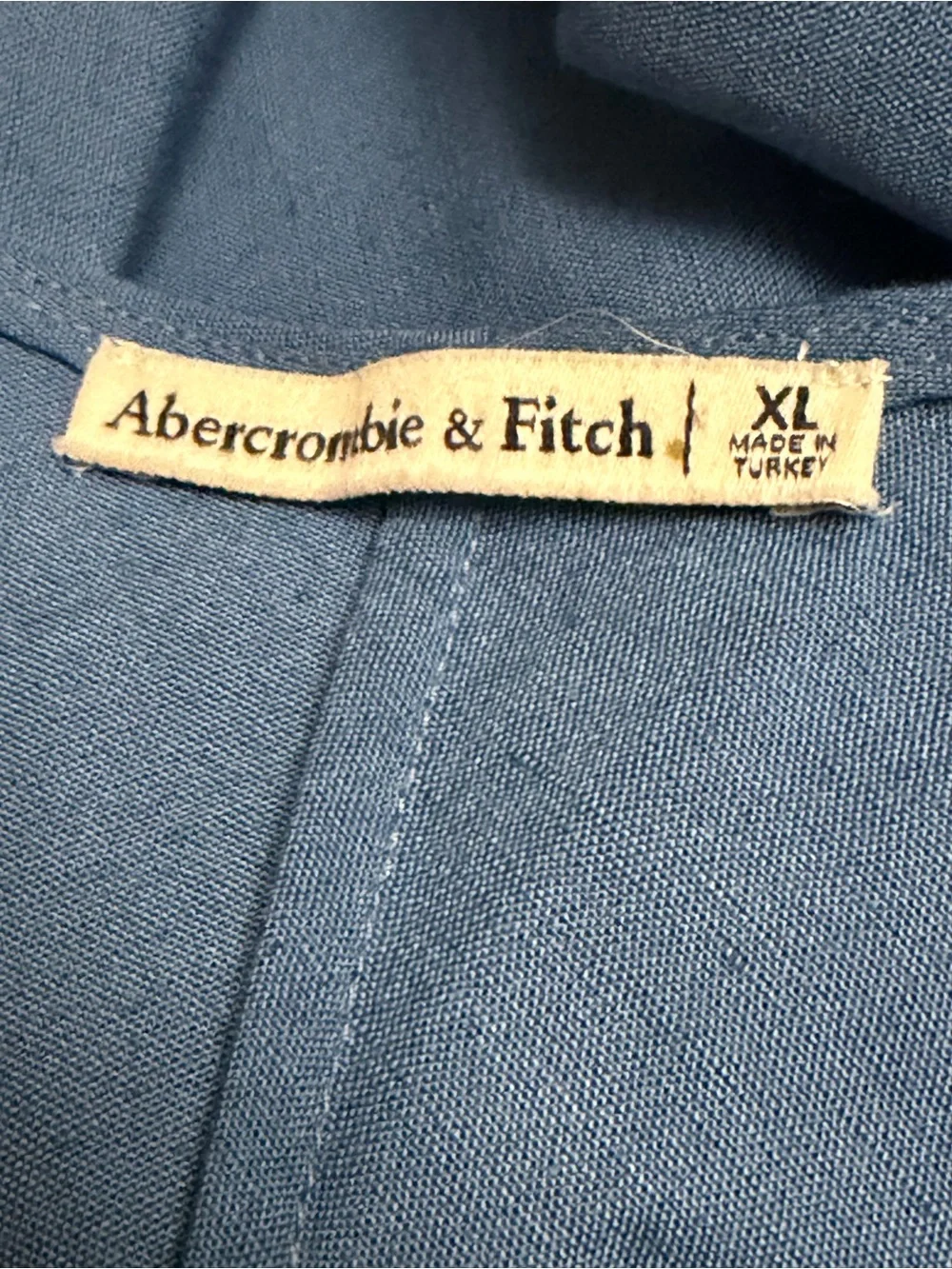 Abercrombie & Fitch Sleeveless V-Neck Maxi Dress in Sky Blue